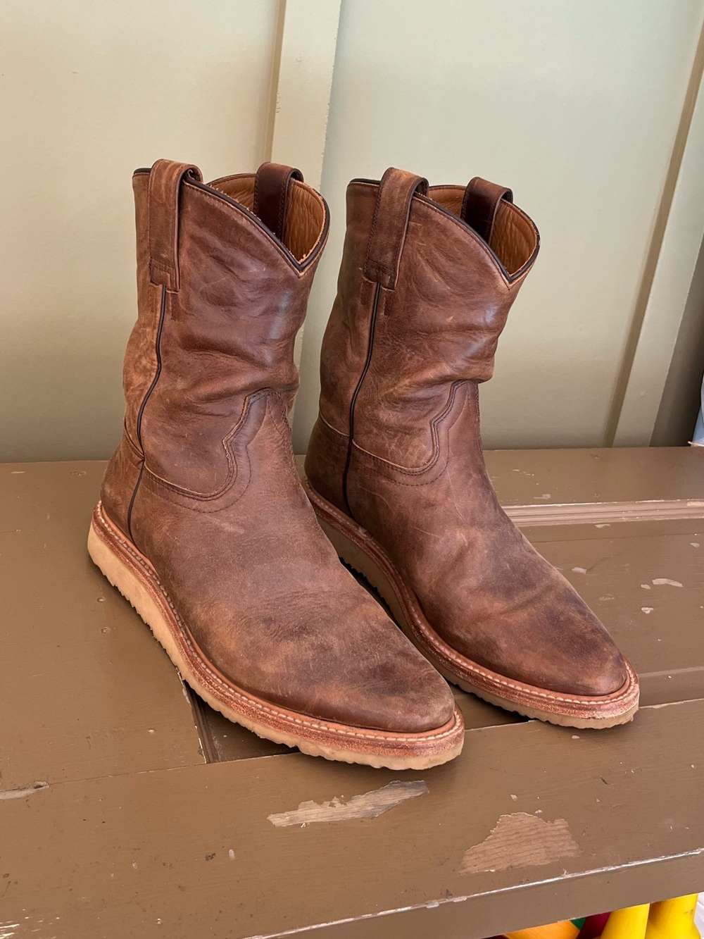 men’s leather work boot